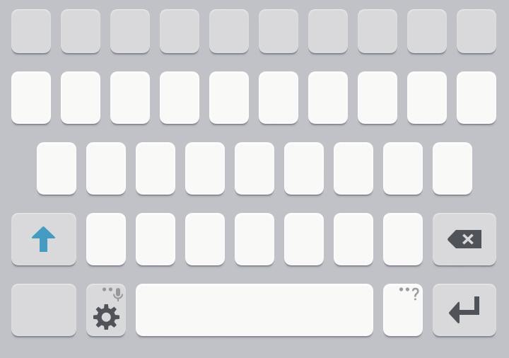 Grunder Ange text Tangentbordslayout Ett tangentbord visas automatiskt när du anger text för att skicka meddelanden, skapa memon och annat. Textinmatning stöds inte på vissa språk.