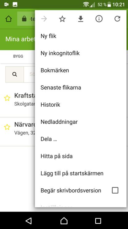 Klicka på ikonen som