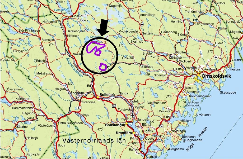 samband med uppförande en vindkraftspark inom två delområden. Den planerade anläggningen består av ca 165 vindkraftverk vid Fängsjön och ca 45 vindkraftverk vid Storsjöhöjden.