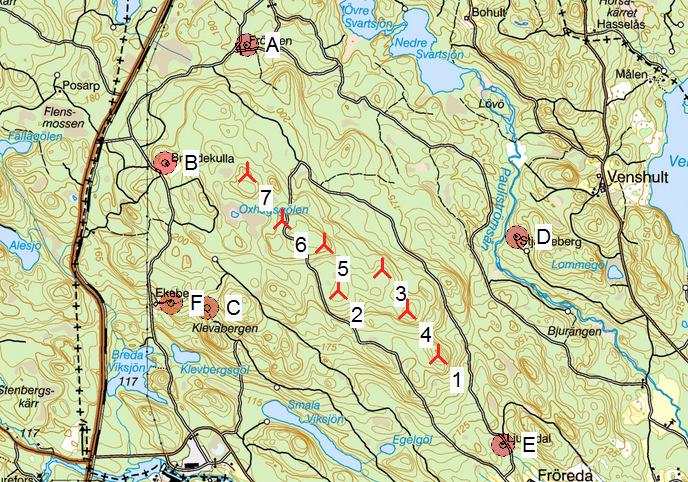 DECIBEL - Huvudresultat Beräkning: Fröreda SVENSKA BESTÄMMELSER FÖR EXTERNT BULLER FRÅN LANDBASERADE VINDKRAFTVERK 2014-11-12 14:21 / 1 2014-11-12 14:20/2.9.