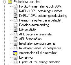 LÖNERÄKNING OCH PERIODISKA RUTINER 141 Rutiner vid månadsbyten Ma nadens utskrifter kan go ras fo rst da den sista lo neperioden fo r ma naden har statistikko rts.