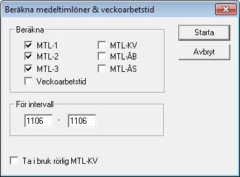 HANDBOK pedago l ö n 156 Beräkning av medeltimlöner Programmet inneha ller 3 olika mo jligheter till bera kning av medeltimlo n som inte a r bundna till na gon period utan a r helt frista ende och