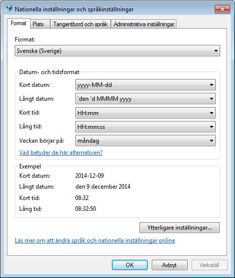 INTRODUKTION 19 Registrering av datum i programmet Datumformatet i Pedago Lo n a r beroende av din dators datuminsta llningar.