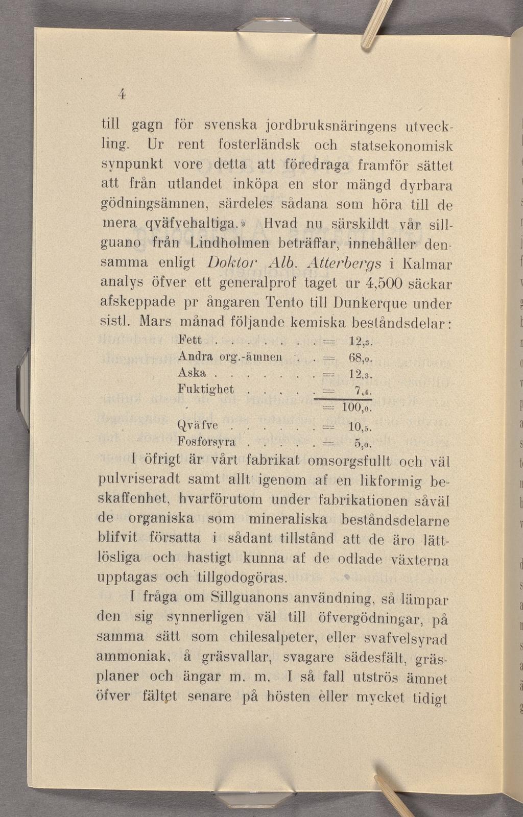 4 till gagn för svenska jordbruksnäringens utveck- ling.