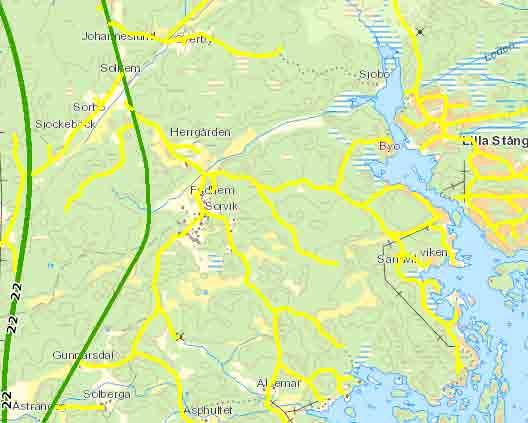 GATOR OCH TRAFIK Gatunät Tillfartsvägen från den allmänna vägen (Riksväg 650) är en enskild väg som ingår i en vägsamfällighet.