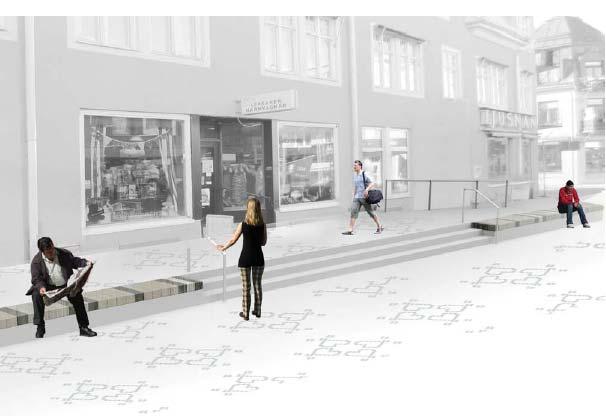 Bebyggelseområden Handel och bostäder Inom detaljplaneområdet finns en del av en byggnad som fått bestämmelsen HB.