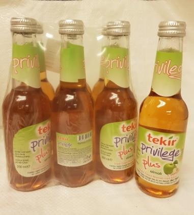 Tekir 250 ml citron/kolsyrad 1*4