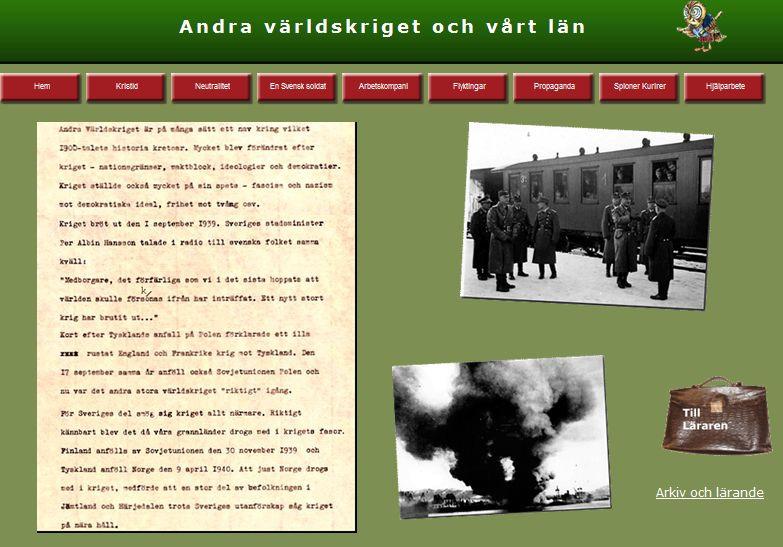 Startsida 2:a världskriget och vårt län.