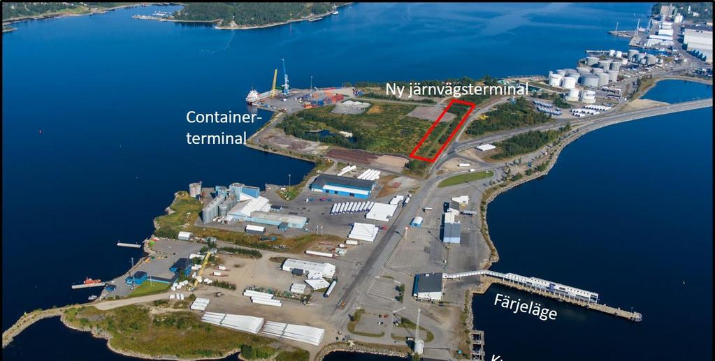 Utbyggnad av järnvägen inom Umeå Hamn Förbättring av hamnlogistiken och utökning av