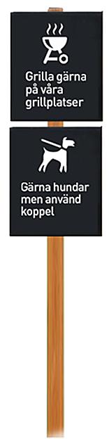 Ett alternativ är att utforma området så att det är enklare att göra rätt och komplettera med anvisningsskyltning.