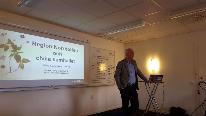 SEÖN är den samlande och kända aktören för civila samhället i Norr- och Västerbotten, som ger röst till idéburna organisationer och är en part att föra dialog med.