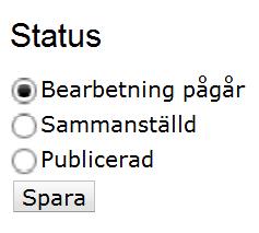 Uppsala Learning Lab Övningshäfte 19 (21) 10. Om du är kursvärderingsassistent markerar du längst ner att kursvärderingen är Sammanställd och klickar på Spara.