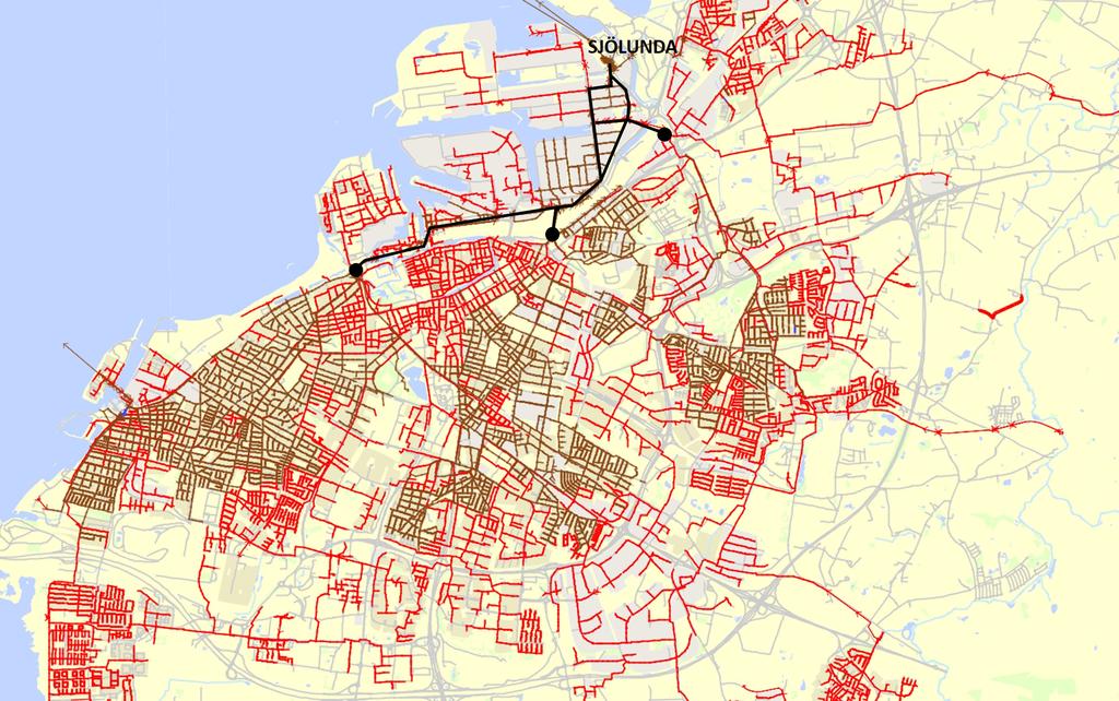 Framtida transport av avloppsvatten från Malmö till Sjölunda avloppsreningsverk 12 3 Nuvarande avloppssystem 3.