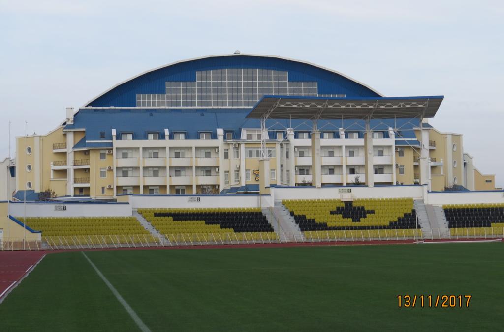 Till slut en bild från fotbollsstadion i Transnistrien, utbrytarrepubliken från Moldavien som