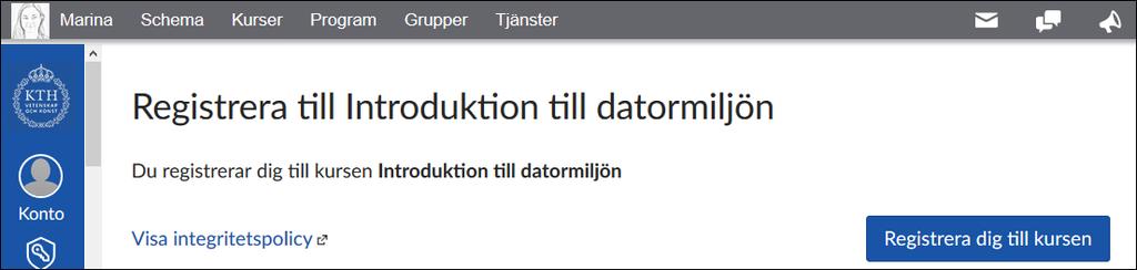 KTH. Introduktion till