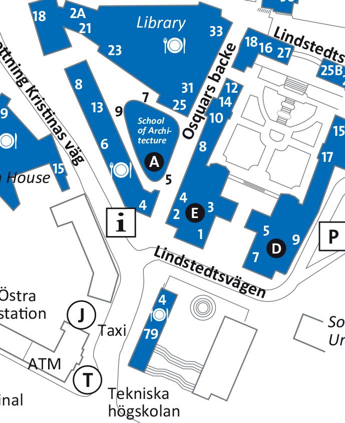 KTH Entré och KTH IT-Support Adress: Drottning Kristinas Väg 4 Öppettider: 8:00-16:30 Telefonnummer: +46 (0) 8 790 6600