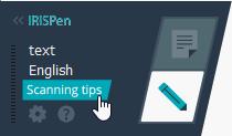 Viktiga skanningstips Tänk på följande skanningstips, som hjälper till att förbättra skanningskvaliteten: Håll pennan upprätt när du skannar text. Skanna inte i 45 graders vinkel eller mindre.
