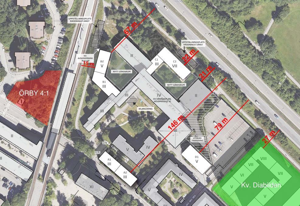 9 (146 meter till Ramsökaren 4). Avstånd till tunnelbanan uppgår till ca 15 meter.