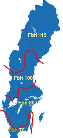 isoleringskrav U medel ej högre än 0,4 W/m 2,K Observera att alla köldbryggor ska inkluderas; Geometriska