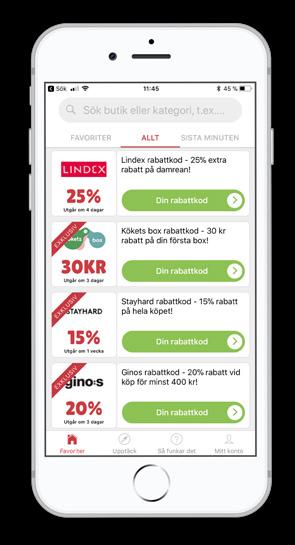 Rörelsesegment Mytaste Shopping Segmentet Mytaste Shopping är koncernens växande affärsområde specialiserat på att skapa tjänster som låter konsumenter ta del av erbjudanden från e-handelsbutiker.