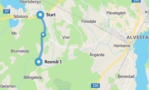 Vägbeskrivning Från väg 25/27 söder om Hjortsberga, kör mot Blädingeås söder ut ca 1,3 km, sväng höger mot Blädingeås kör ca 0,1