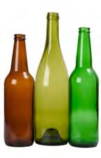 Förpackningar av ofärgat glas: Ofärgade flaskor och burkar utan pant. Obs!