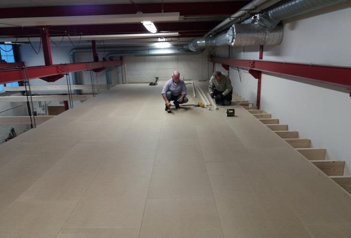 entresolplanet. Virket lastas in. Totalt 2 ton.