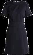 HOTELL, RESTAURANG & CAFÉ 61 Nyhet! ALMA KLÄNNING Figursydd modell. Stretch och Bionic finish. Rund hals. Diskreta skärningar fram och insnitt bak. Fodrad med antistatbehandlad polyester.