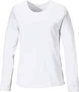 MATERIAL: 65/35% polyester/bomull FÄRG: 900/vit, 940/svart STORLEK: C30/32-54/56 VIKT: 190 gr/m² ART.NR: 102166 MOLLY DAMTOPP Figursydd modell.