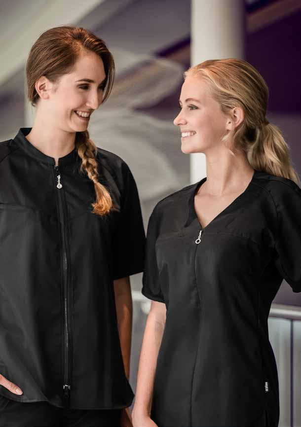 VÅRD, DENTAL & HÄLSA 9 Satin Vår kollektion Satin är mjuka och sköna plagg med ett elegant uttryck.