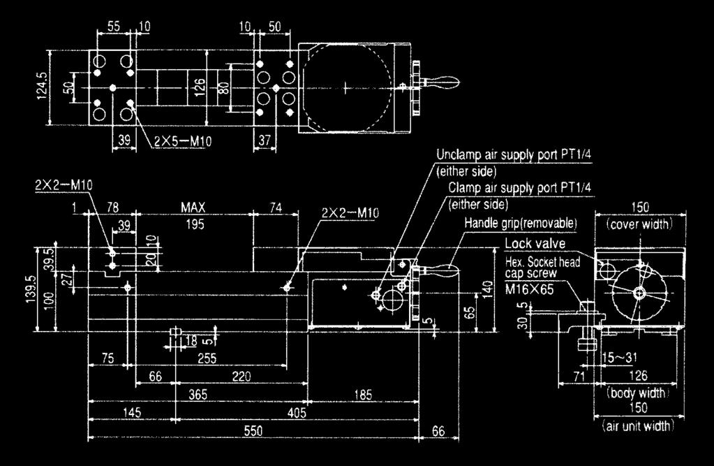 0,3 0,45 0,6 Backhöjd mm 160 80 55 40 (standard) Specifikationer Max backöppning mm 195 Max