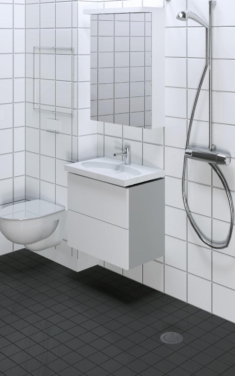 Provtagning för utredning av eventuell förekomst av miljöfarliga ämnen i konstruktionerna kommer att göras. Hög standard I badrummen installeras ett tätskikt som klarar dagens högt ställda krav.