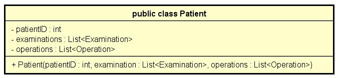 Klassen innehåller funktioner för att ansluta, hämta data, spara operations fall (Mer om i sektion 7.2.3.
