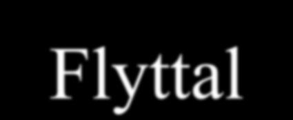 Flyttal Normaliserade flyttal: t.ex. 1,0. 10 12 Ej normaliserat flyttal: 0,026.