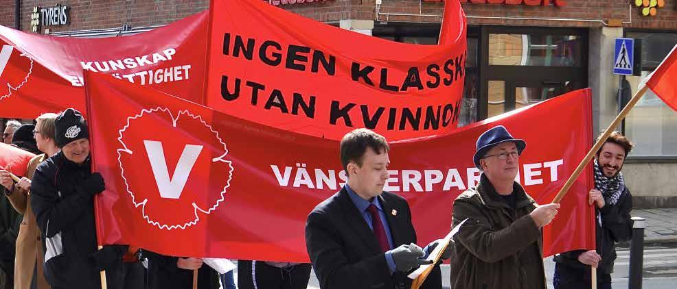 Umeå. Malin Björk talar.