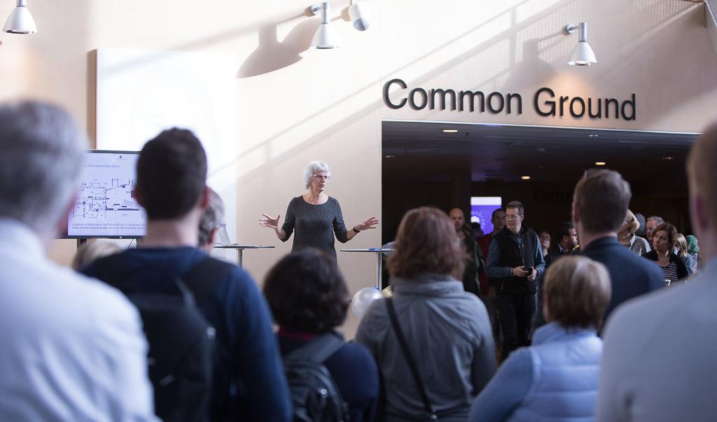 Verksamhetsberättelse Dnr FS 1.3.3-435-18 Birgitta Bernspång vid invigning av Common Ground.