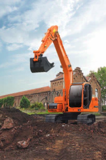 Den förbättrade dragkraften gör att kraften från hydraulsystemet kan användas på ett effektivt sätt.