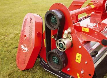 KONSTRUERAD FÖR PUTSNING AV HÖGSTA KVALITET Rotorn, med 465 mm Ø, är försedd med tunga hammarslagor som är perfekt anpassade för putsning av betesmarker,