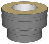 Rörböj 27, Modulbenämning M5 Bygglängd mm Plan övergång, mellan helisolerad 60mm