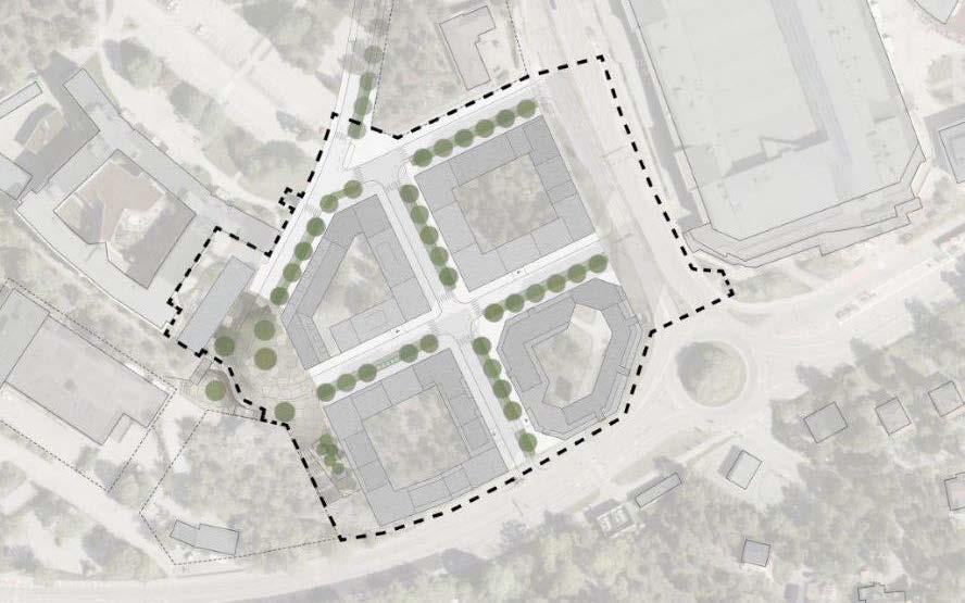 Planbeskrivning Nya Gatan, stadshusområdet 11 (47) stora dagvattenflöden kommer beaktas vid dimensionering och utformning av dagvattensystemet samt vid höjdsättning av allmän plats.
