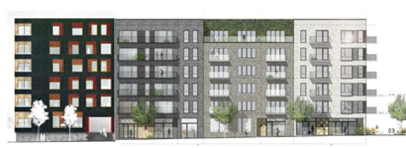 Planbeskrivning Nya Gatan, stadshusområdet 19 (47) Föreslagen fasadgestaltning Fasad mot