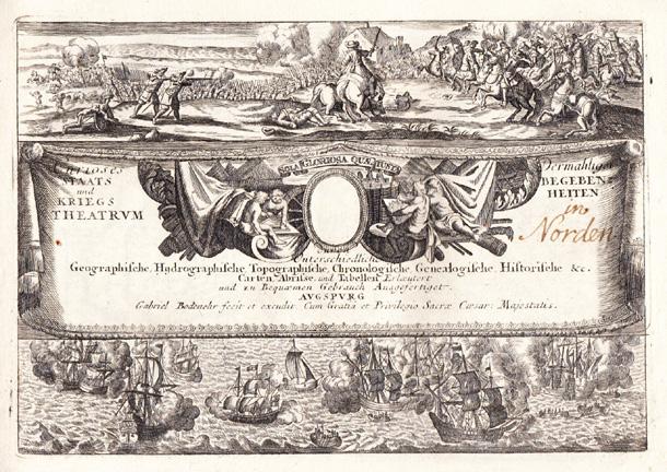 Augsburg, Gabriel Bodenehr, (c. 1720). Oblong 4to. Engr. title,+ 60 engr. maps and views, of which 9 are folding.