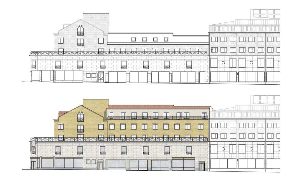 BAU För att kunna använda Forumbyggnaderna för bostadsändamål på ett effektivt sätt behöver en förändring av fönster samt en tillbyggnad göras.