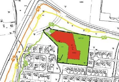 Bild: Bullernivåer för prognosår 2035, utdrag ur planbeskrivning för detaljplan för del av Fjugesta 1:2 (2014-03-27) Teknisk försörjning Området är anslutet till kommunens vatten- och