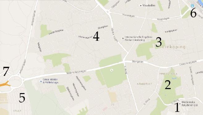 radie på ca 2 km). 1. Campus US (Universitetssjukhuset) och MedFak - ditt nya hem! 2. Trädgårdsföreningen 3.