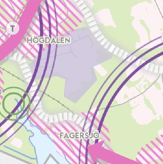 Sida 11 (51) Förslag till ny översiktsplan Naturmark Godkänt dokument - Anna Lina Axelsson, Stockholms stadsbyggnadskontor, 2017-09-12, Verksamhetsområde med möjlighet till industri och störande