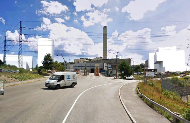 Sida 28 (51) placeras sydöst om värmeverket och kommer att ha en byggnadshöjd på 75 meter och att ligga 125 meter över stadens nollplan.