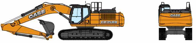 18 CX D-SERIEN CX350D - CX370D MOTOR Modell ISUZU AQ-6HK1X Typ Vattenkyld, 4-takts diesel, 6 cylindrar i rad, högtrycks-common rail-system (elektrisk styrning), turbokompressor med luftkyld