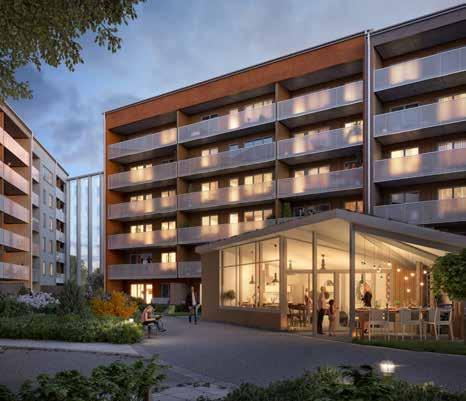 bonava.se/kvarteret Med egen utedel och rymliga sällskapsytor GÅRDSHUSET Det ska vara lika enkelt att umgås med grannarna på innergården som att finna lugnet på uteplatsen.