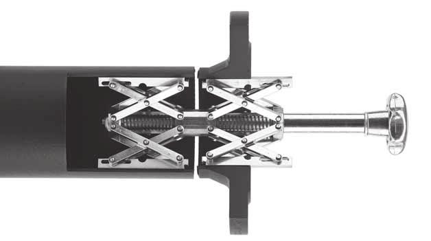 Modell 3a Innercentrerings-anordning Direkt sna, säker och exakt centrering och spänning av flänsar, stosar, ringar etc. på rör och cylinderformade ehållare. Med anläggningsyta för slätflänsar.